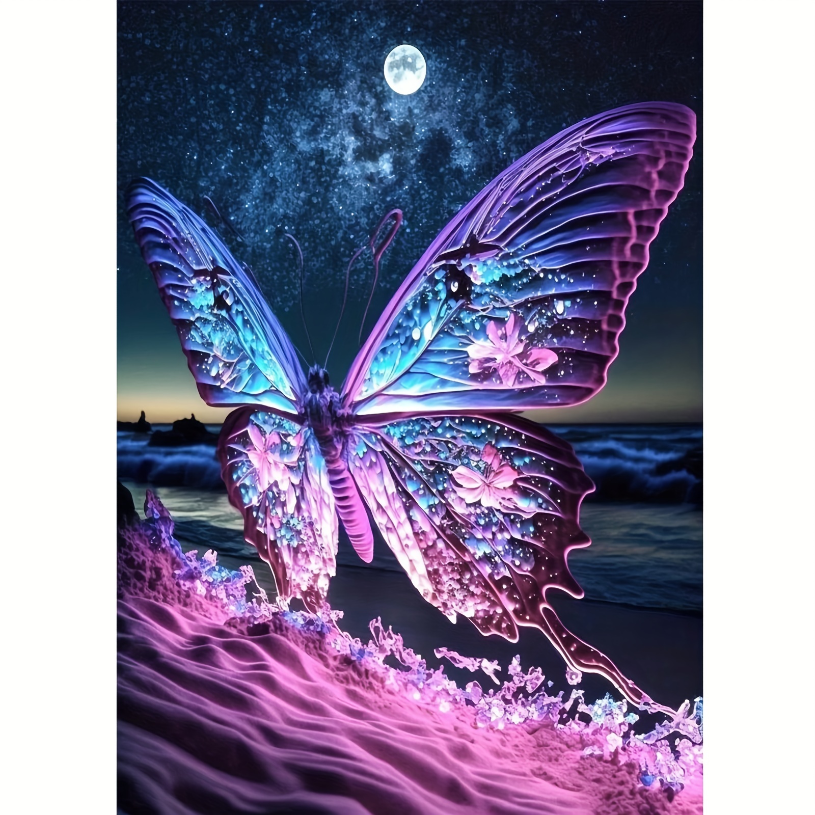 Butterfly Diamond Painting Kits Diamond Art Full Diamond 5d - Temu