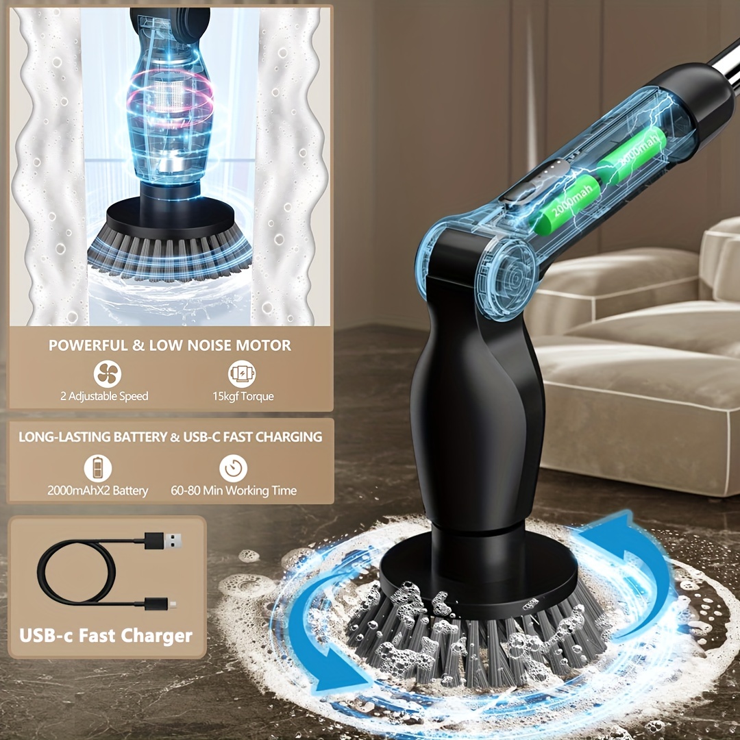 Clean Your Bathroom Quicker With This Electric Spin Scrubber
