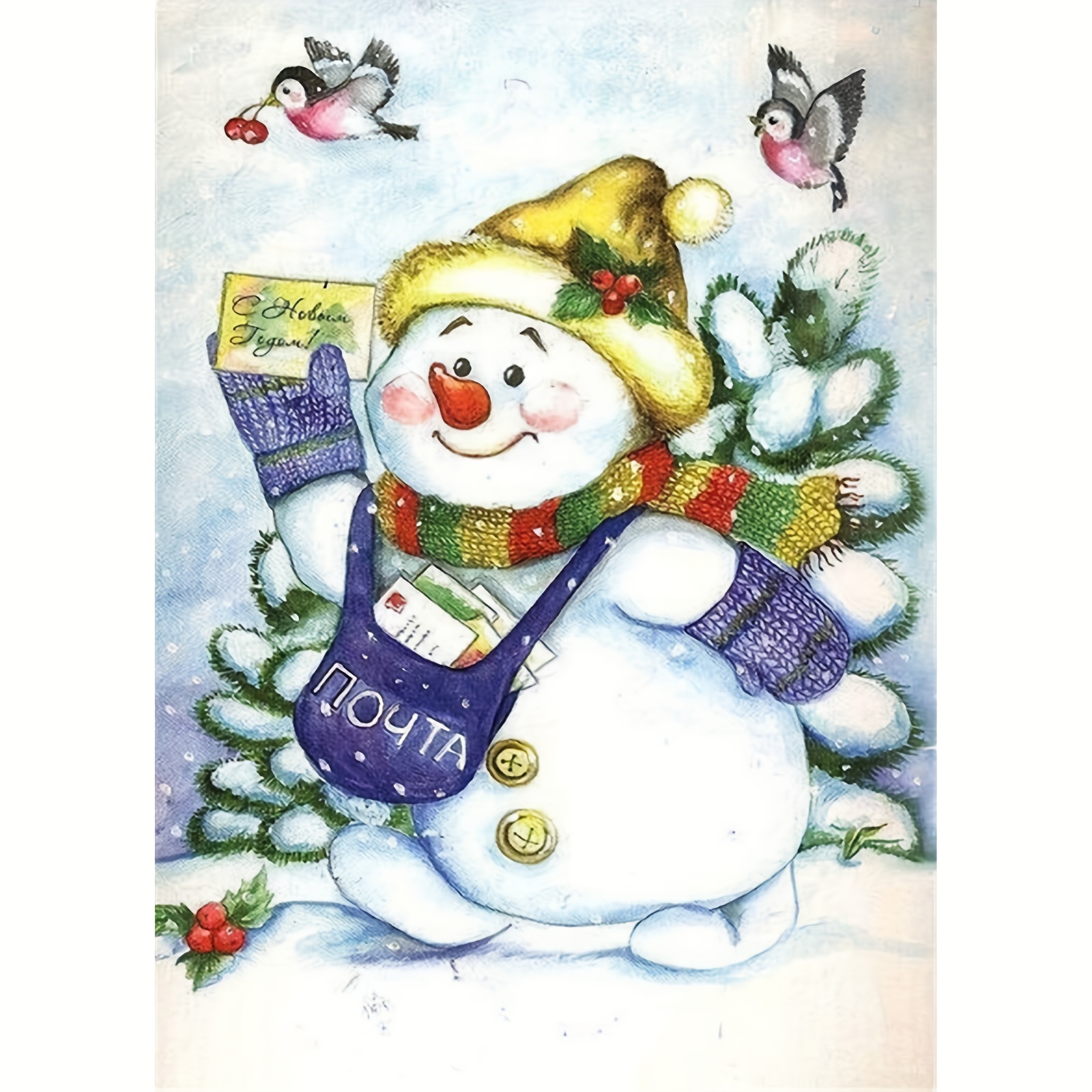 Christmas Diamond Painting Kits snowy Winter Diamond Art Kit