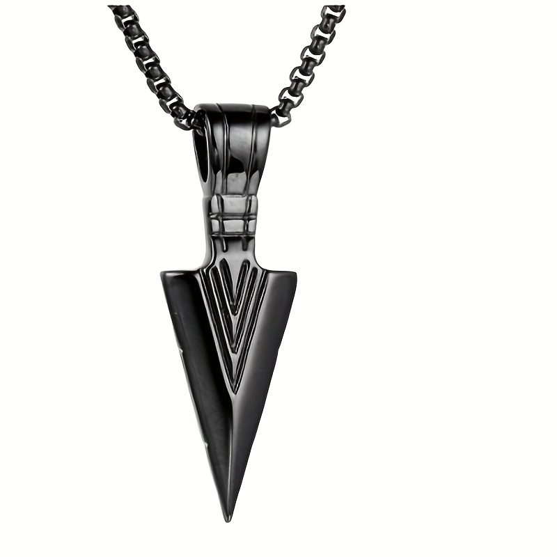 Hip Hop Necklace Men Shield Self Defense Pendant Pearl Chain