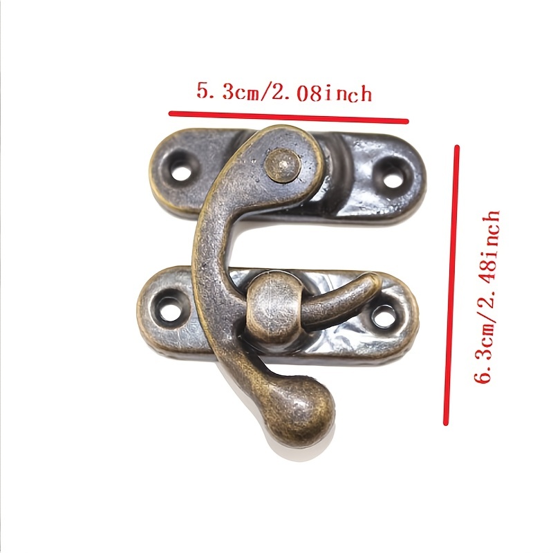 Antique Metal Lock Mini Decorative Hasps Hook For Gift - Temu