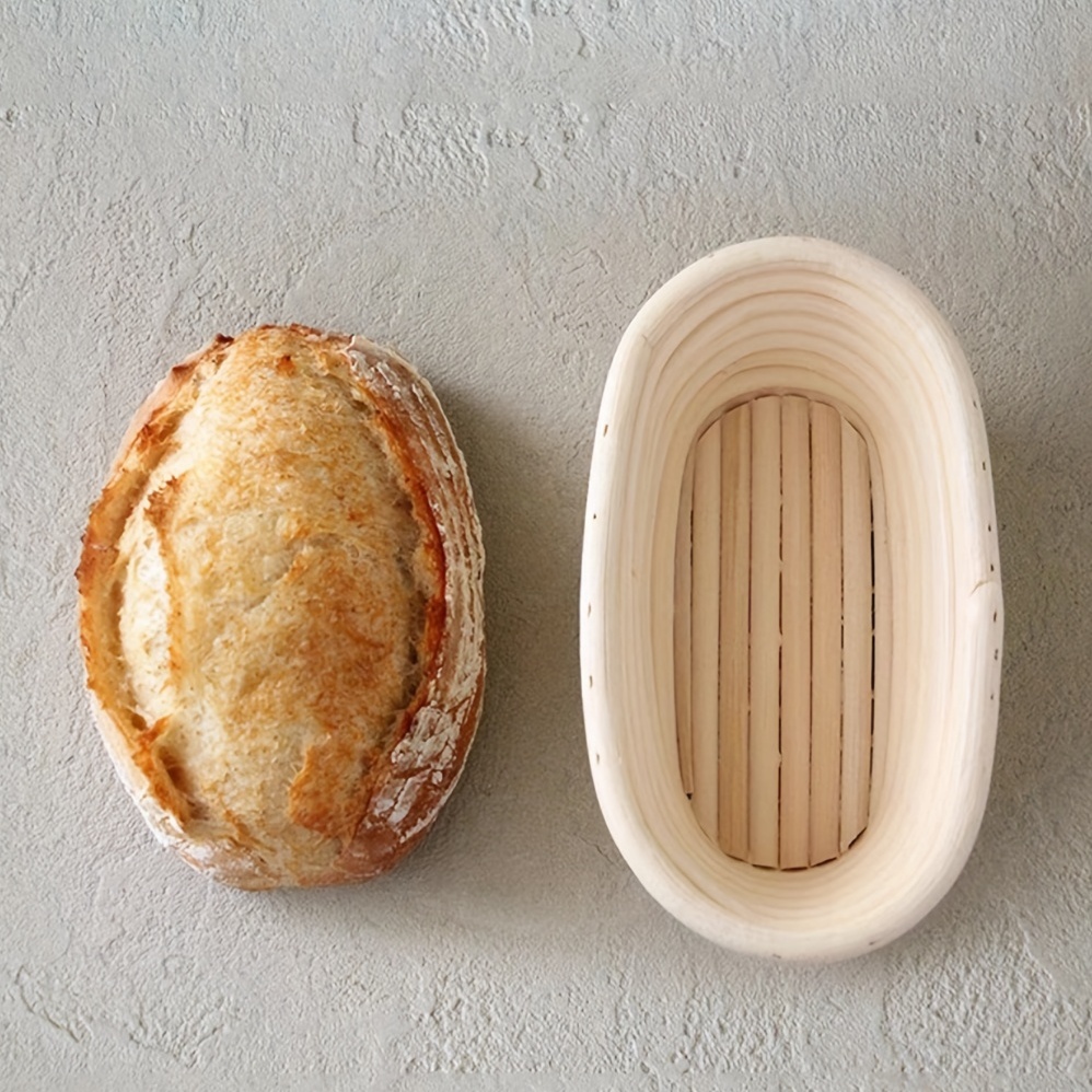 1pc Cesta Fermentación Pan Cestas Ovales Caña Cuchilla Pan - Temu Spain