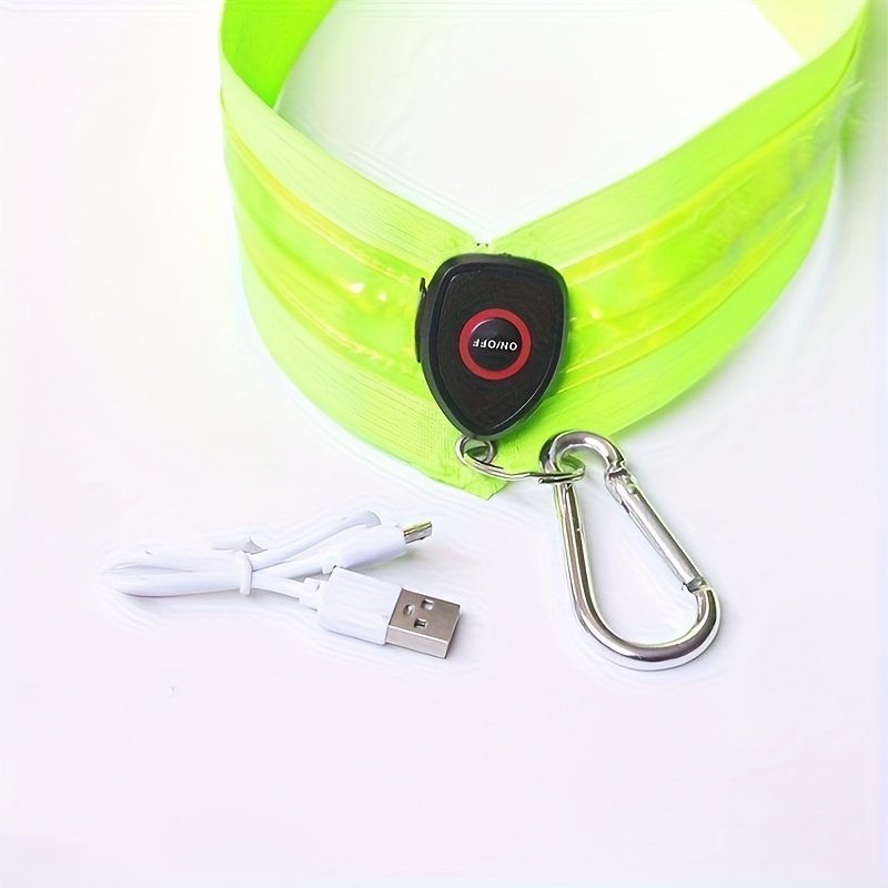 Luminous Led Safety Vest Rechargeable Usb Sports Running - Temu