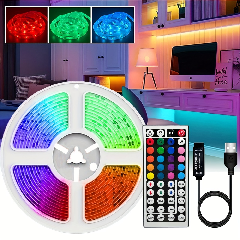  L8star 16.4ft RGB LED Neon Rope Light with Remote Control,  Smart Color Changing DIY Mode Neon Flex Strip Lights for Bedroom Indoors  Outdoors Decor : Home & Kitchen
