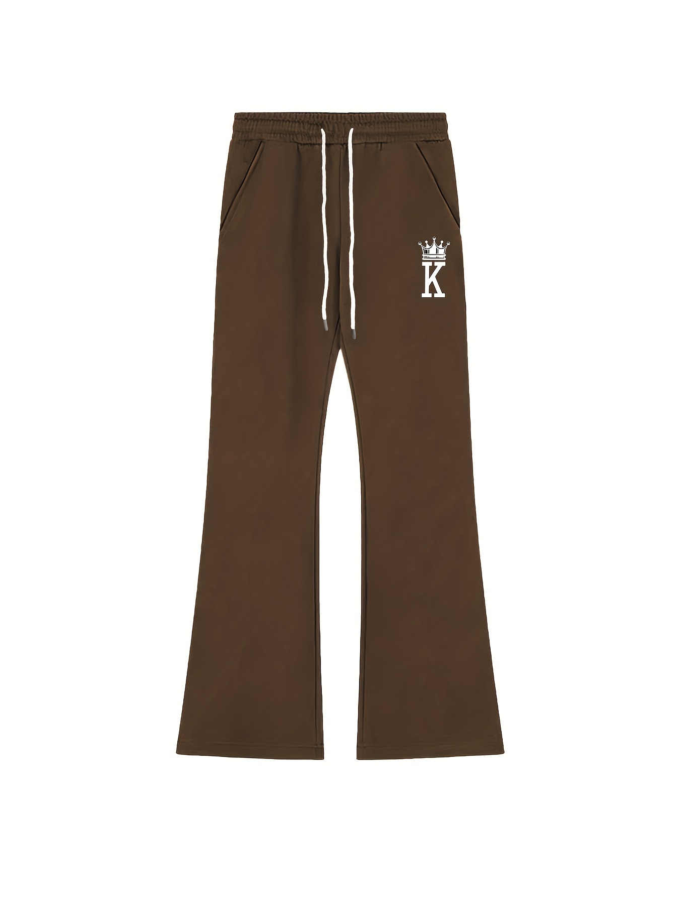 Men's Flare Pants with K Pattern