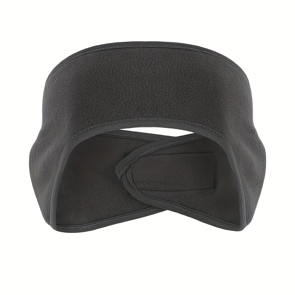 Winter Fleece Headband Sport Ear Windproof Earmuffs Temu - Stretchy