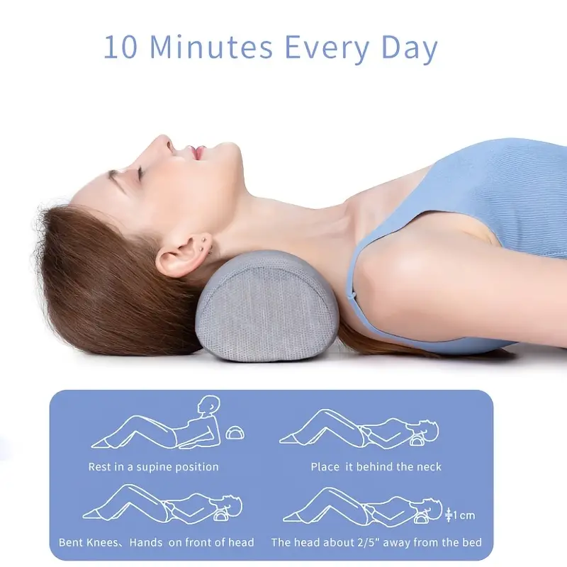 Neck Pillow, Cervical Spine Alignment Chiropractic Pillow, Neck