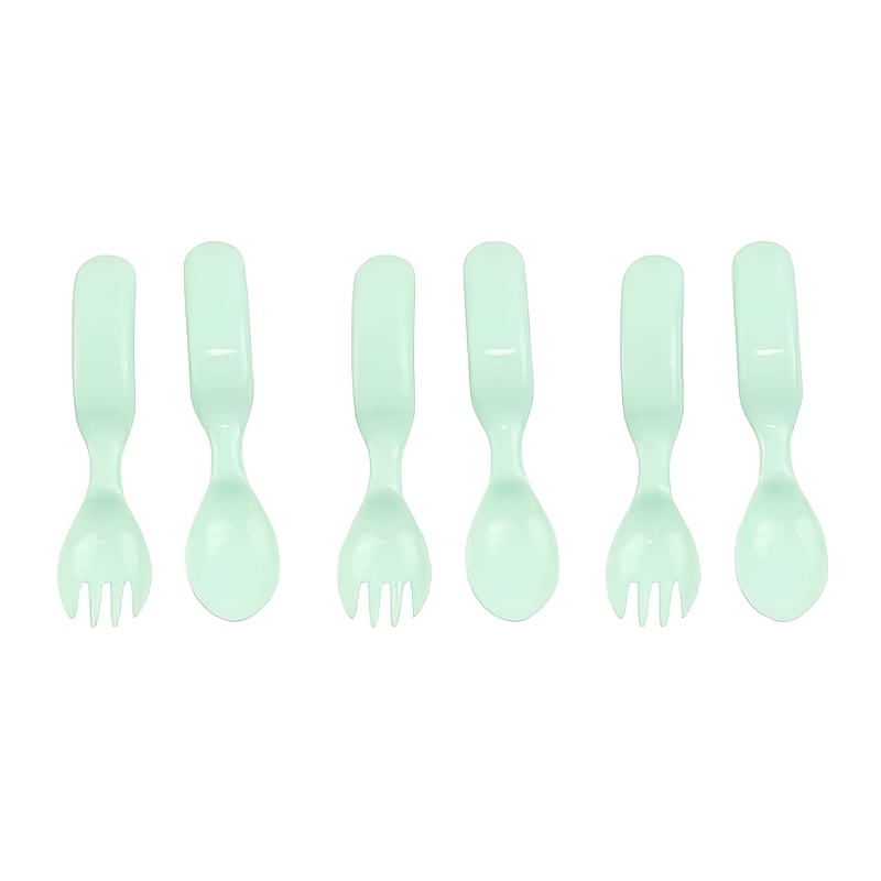 Baby Fork And Spoon Set, Training Utensils, Self Feeding For Ages