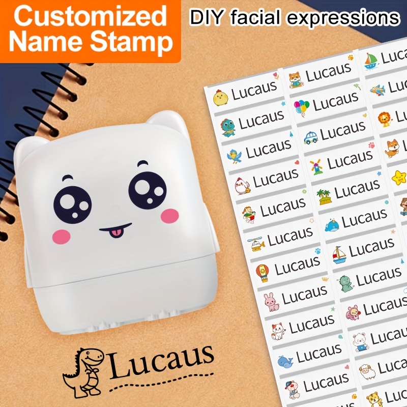 Diy Facial Expressions School Set Personalized Name Stamp - Temu