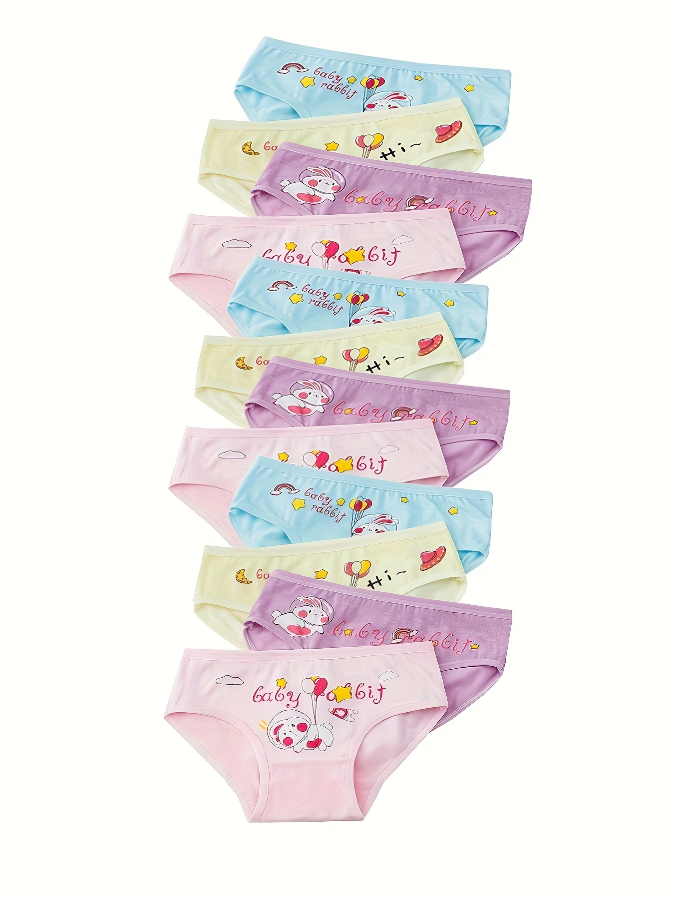 Children's Underwear Cute Strawberry Rabbit Cartoon Graphic - Temu