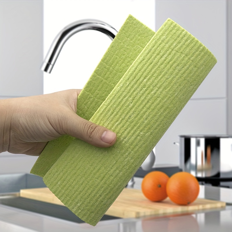 100x Toallas de limpieza de microfibra reutilizables Paños de cocina  absorbentes