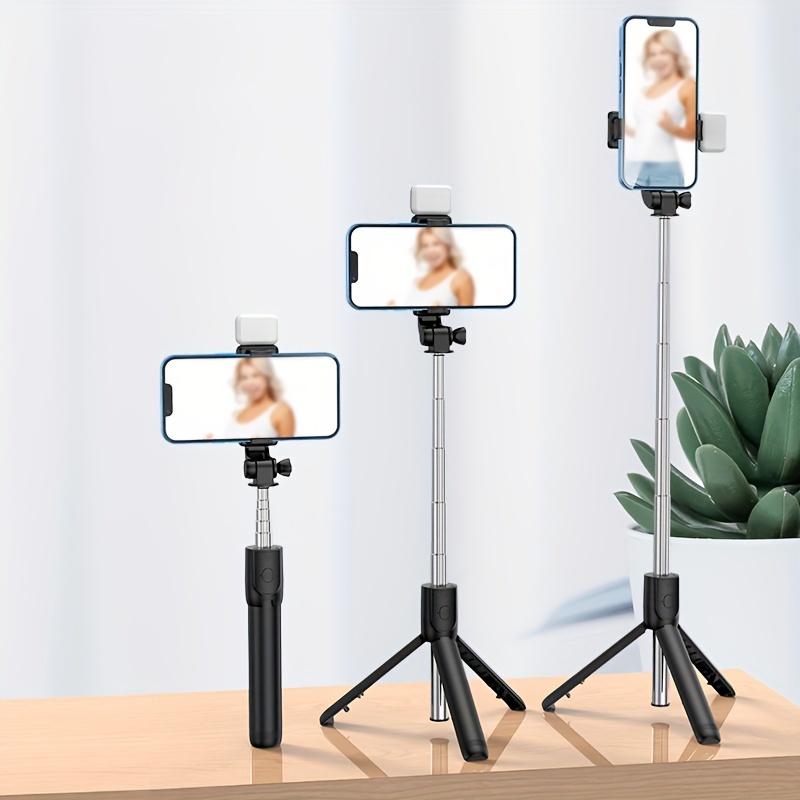 180CM Perche à Selfie, Trépied Smartphone, Extensible Selfie Stick