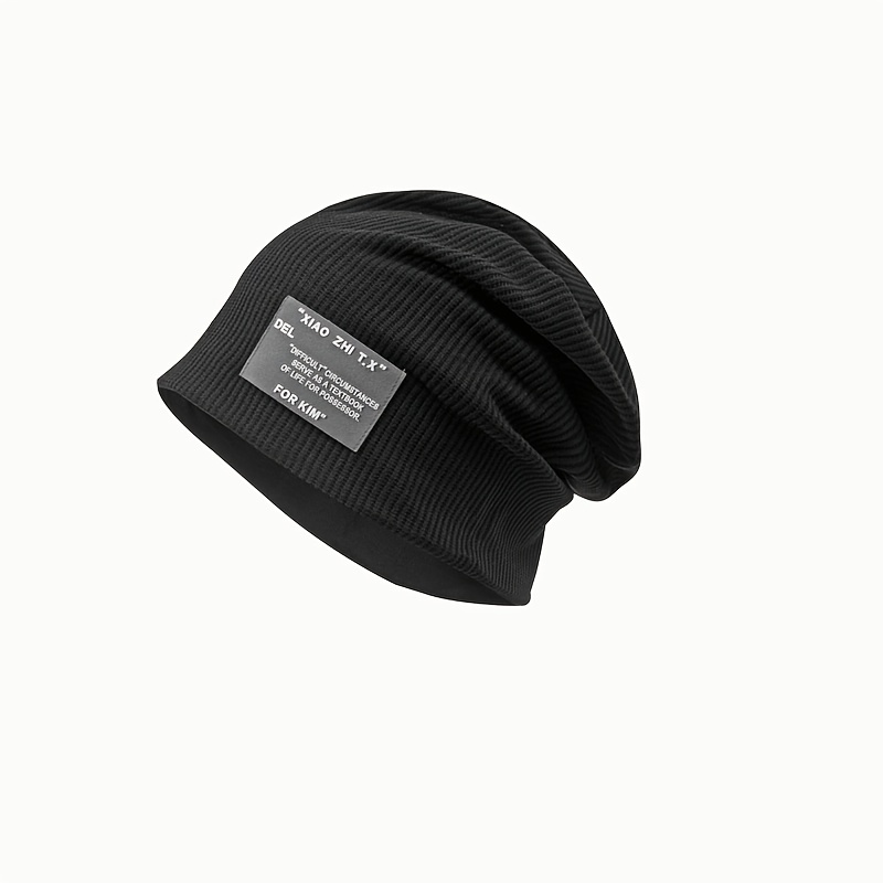 Striped Knit Slouchy Beanies for Women & Men Lightweight Hat