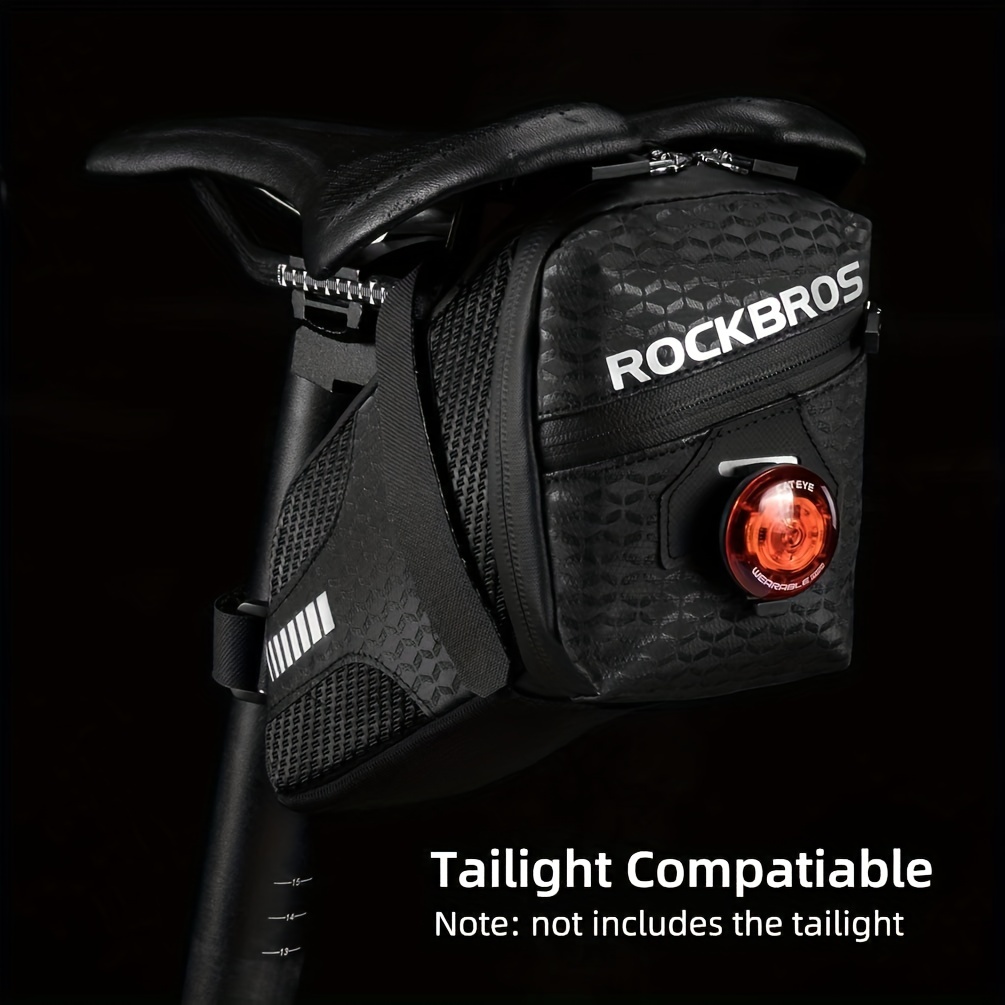 ROCKBROS Bolsa de sillín de bicicleta Bolsa de bicicleta Bolsa debajo del  asiento Bolsa de asiento de bicicleta Bolsa para ciclismo Montaje ajustable