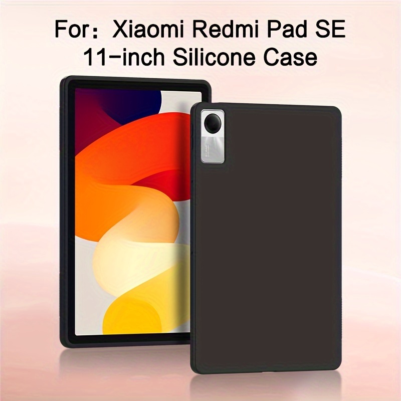 1Pcs Black Protective Case Cover For Xiami Redmi Pad SE 2023 11 inch  Tri-Folding Flip Stand Cover For Redmi Red Mi Pad SE Tablet Auto Sleep  Cover with TPU Shell