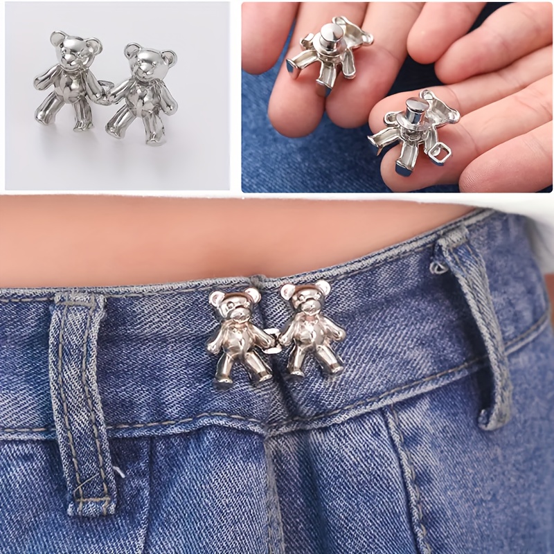 Metal Adjustable Bear Skirt Pant Jeans Seamless Retract Waist
