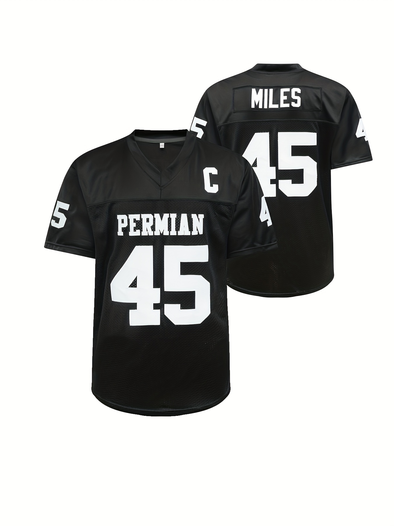 Your Team Boobie Miles #45 Permian Friday Night Lights Football Jersey Men's Outdoor Sports Shirt White XXL, Size: 2XL