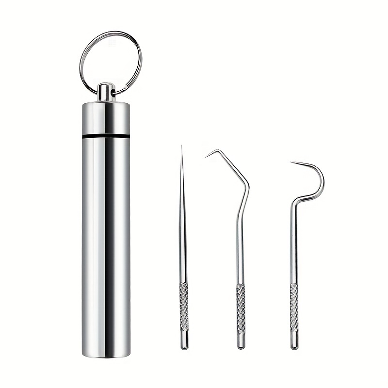 Mini Pocket Toothpick Holder Reusable Stainless Steel - Temu