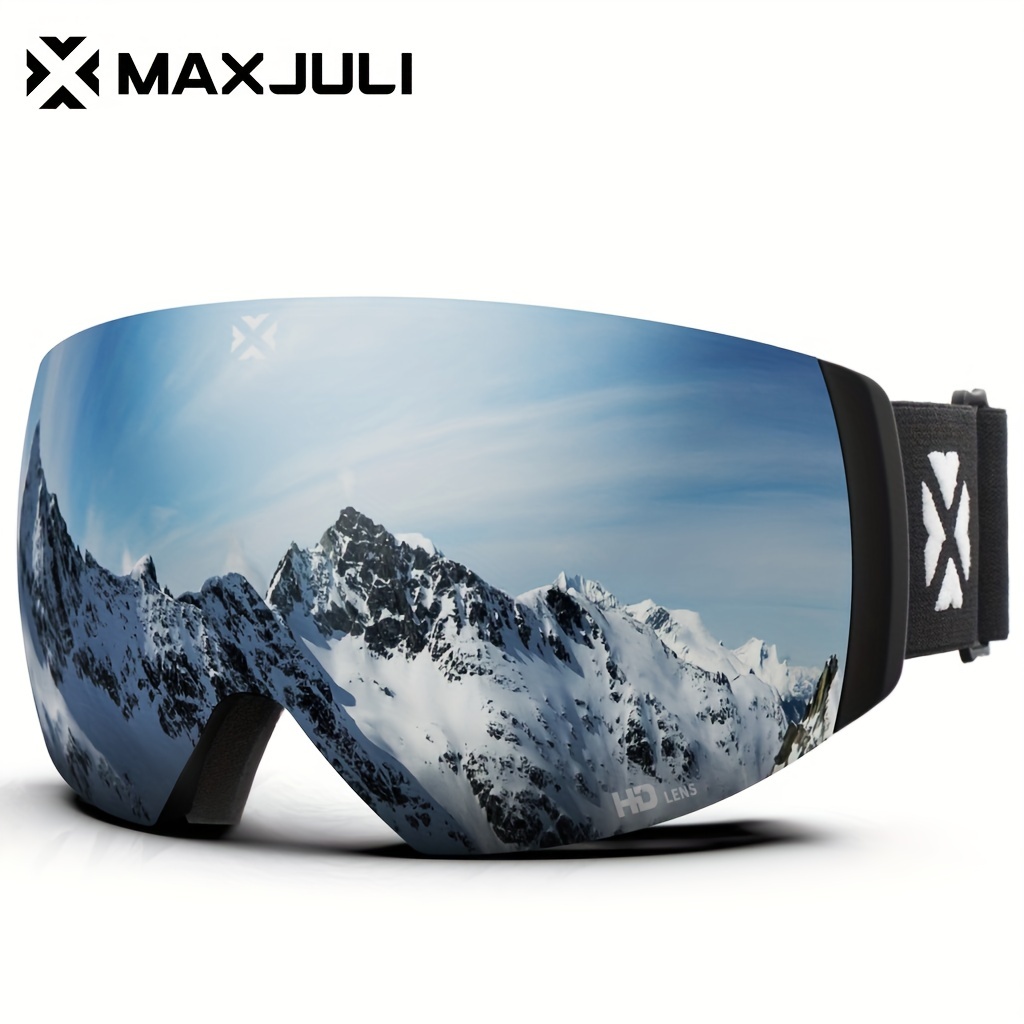 Maxjuli Ski Goggles: 100% Uv Protection, Anti-fog Dual Lens M2 For Men,  Women & Youth - Temu