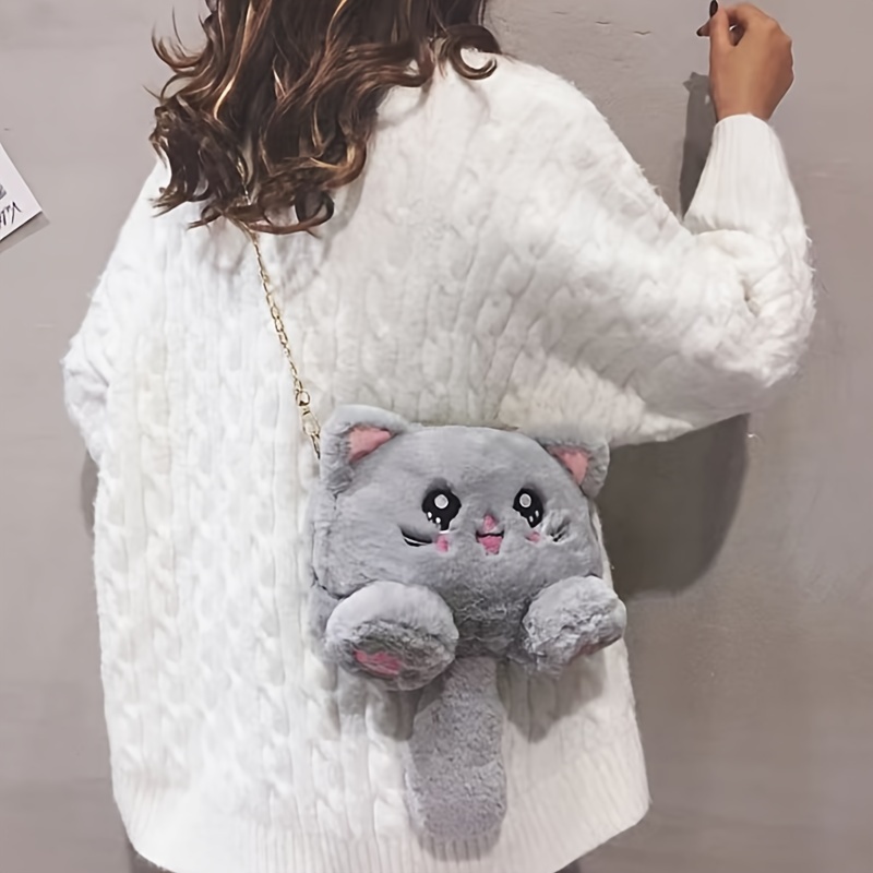 Girls Elegant Cute Creative Plush Heart Shaped Handbag - Temu