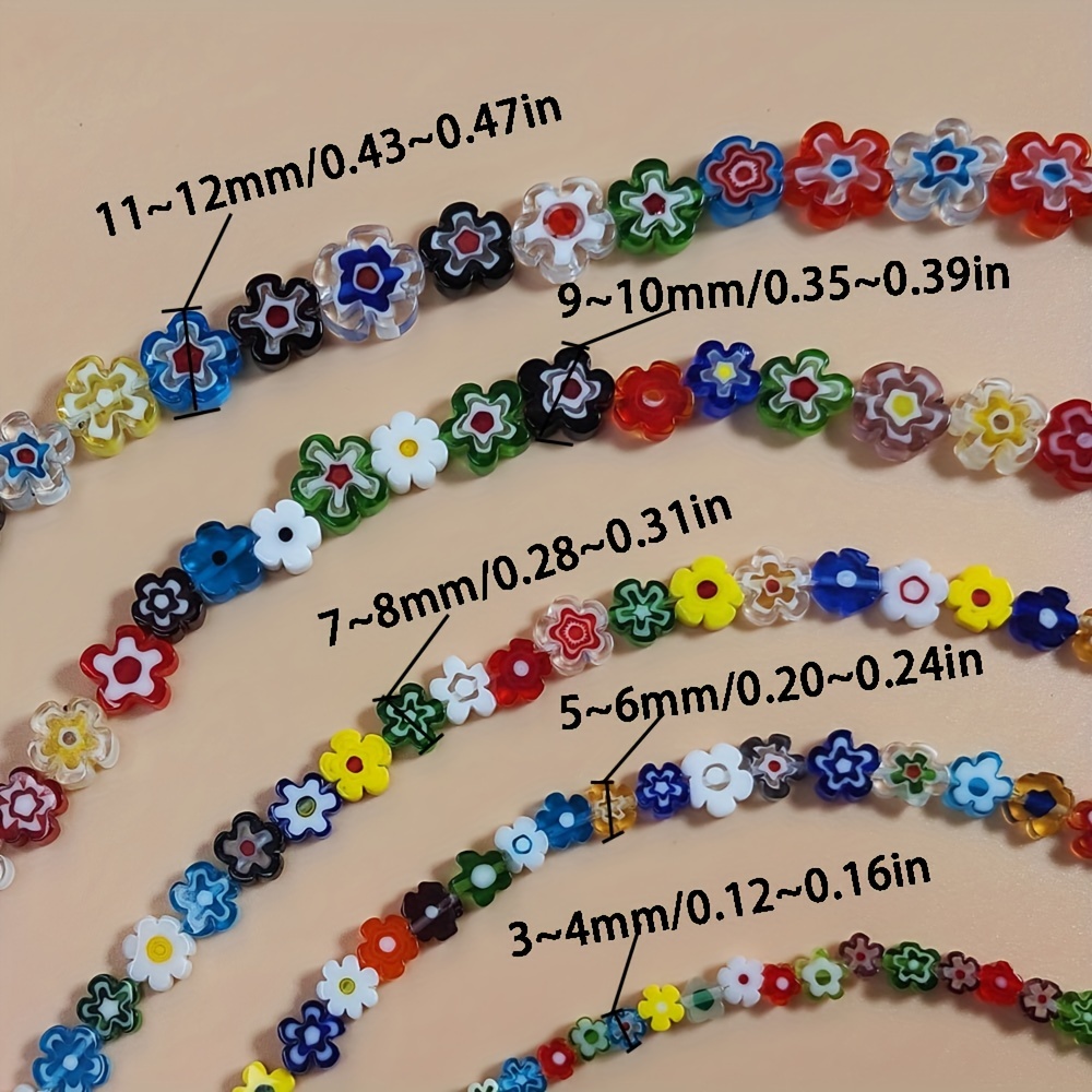 4mm 6/0 Printed Glass Beads Loose Seed Beads for Jewelry Making