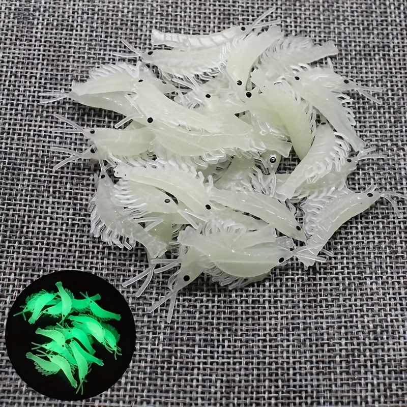 Luminous Grass Shrimp Lure, Soft Soft Plastic Fishing Fishing Lure