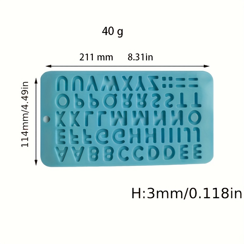 Alphabet Chocolate Mold 3d Silicone Mold Uppercase Letters - Temu