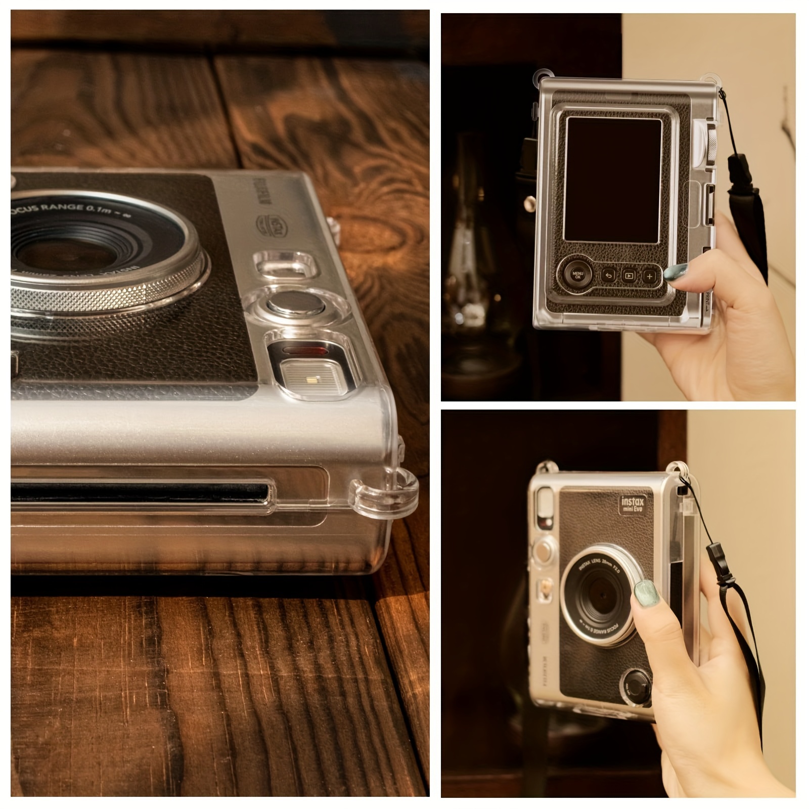 Mini Liplay Clear Plastic Hard Case Cover Protective Cover for Fujifilm  Instax Mini Liplay Hybrid Camera