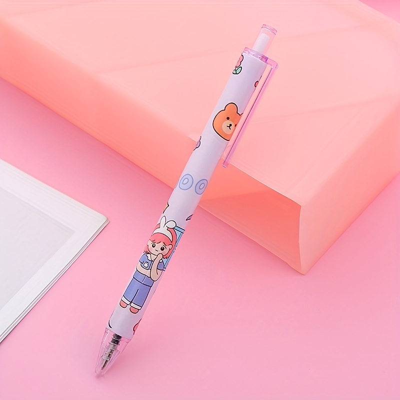 Cute Gel Pen: Creative Bunny Girls Bowknot Press Office Gift - Temu