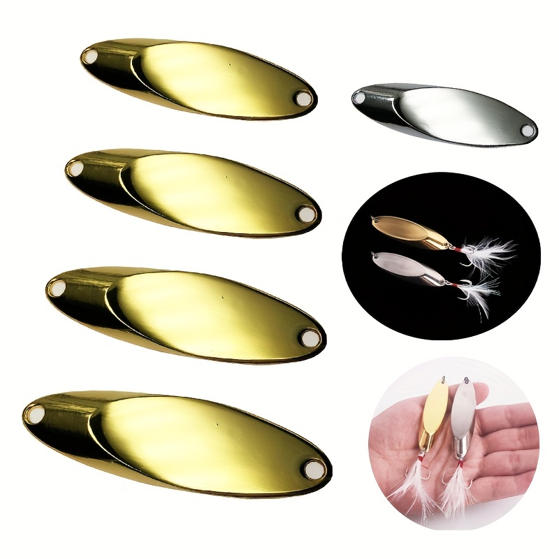 Diagonal Cut Spoon Metal Fishing Bait Fishing Supplies - Temu