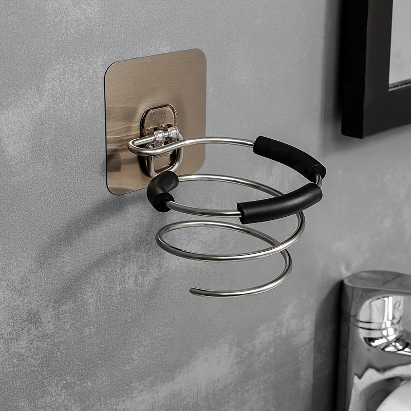 Hair Dryer Holder Wall Mount Hairdryer Stand Stainless Bathroom