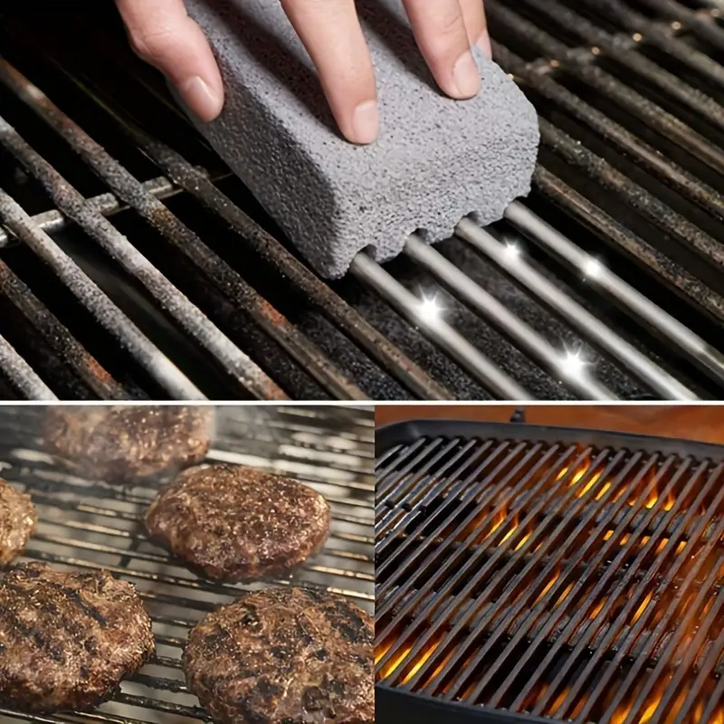 Home Outdoor Grill Cleaner Brick Tool - High Temperature Resistant Foam  Glass Pumice Stone Grill Pan Cleaner Stone Brick For Barbecue Cleaning -  Kitchen Tools Accessories - Temu
