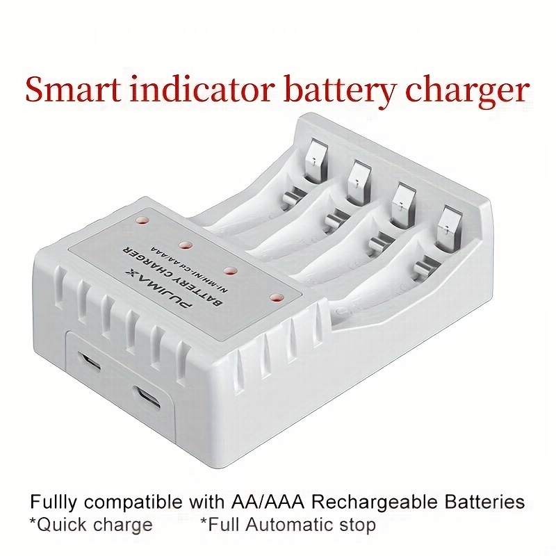 Acheter Chargeur noir à 8 emplacements pour batterie rechargeable AA/AAA 1,2  V NiMH