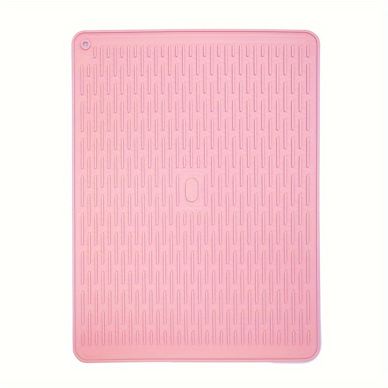 Table Mat Food Grade Heat-Resistant Silicone Rectangular Pot Holder Dining  Table Protective Pad Bar Tools 