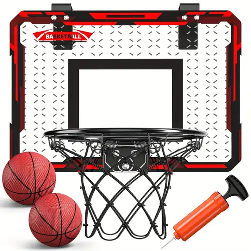 Indoor Basketball Hoop For Kids, Door Room Basketball Hoop,mini Basketball  Hoop With 2 Balls, Basketball Toys For 3 4 5 6 7 8 9 10 11 12 Christmas  Halloween Gift - Temu