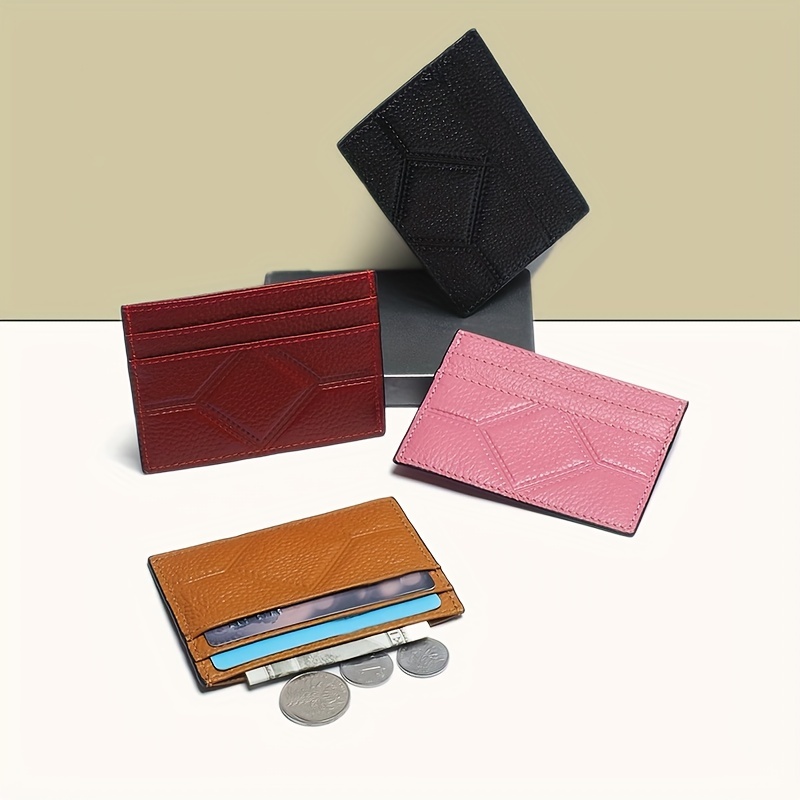 Printed Leather Card Holder Leather Business Card Holder 