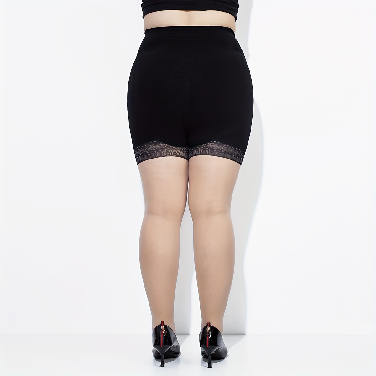 Colorblock High Waisted Footed Tights