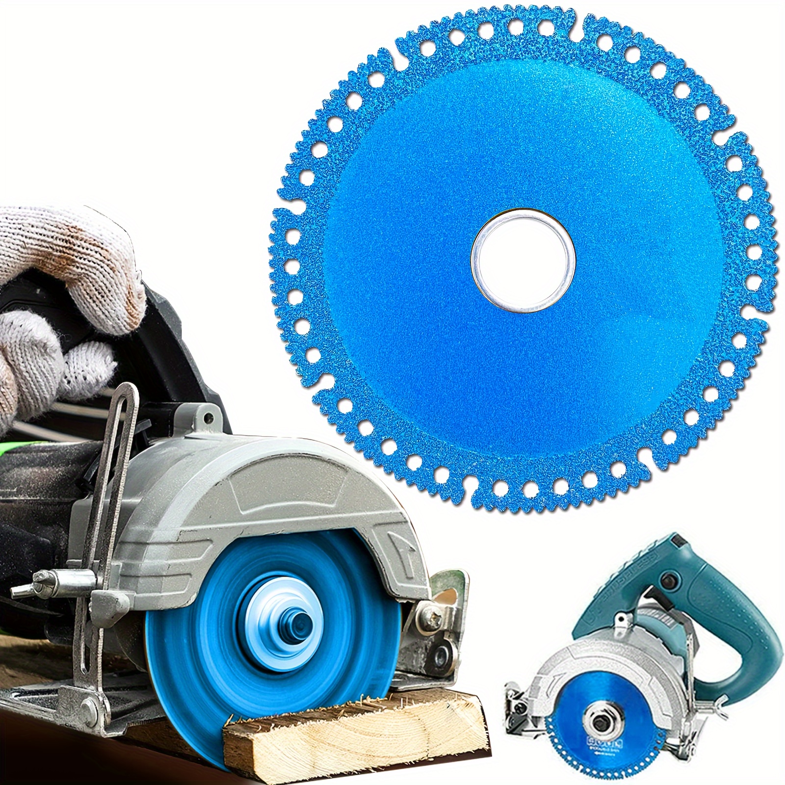 

1pc/5pcs Blue Indestructible Disc: Cut Everything In Seconds With Diamond Cutting Wheels For Smooth Cutting, Grinding & Chamfering Of Ceramic Tile, Marble, Slate, Pvc Pipe & Wood!