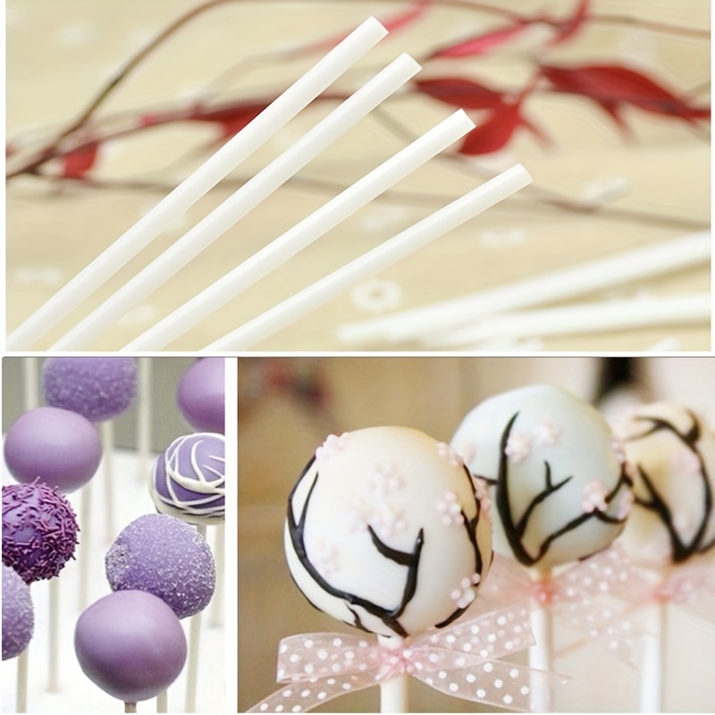 White Lollipop Sticks, Cake Pops Making Tools, Paper Treat Stick Sucker  Stick For Candy Melt, Dessert, Cake Pops, Chocolates - Temu United Arab  Emirates