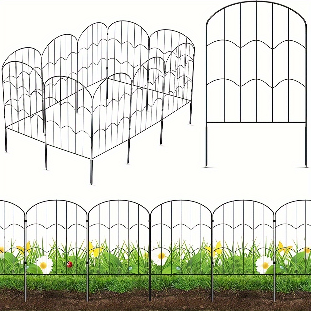 Cercas decorativas de jardín para interiores y exteriores, barrera de  animales de plástico de PVC, cercas decorativas para jardín, valla de  jardín