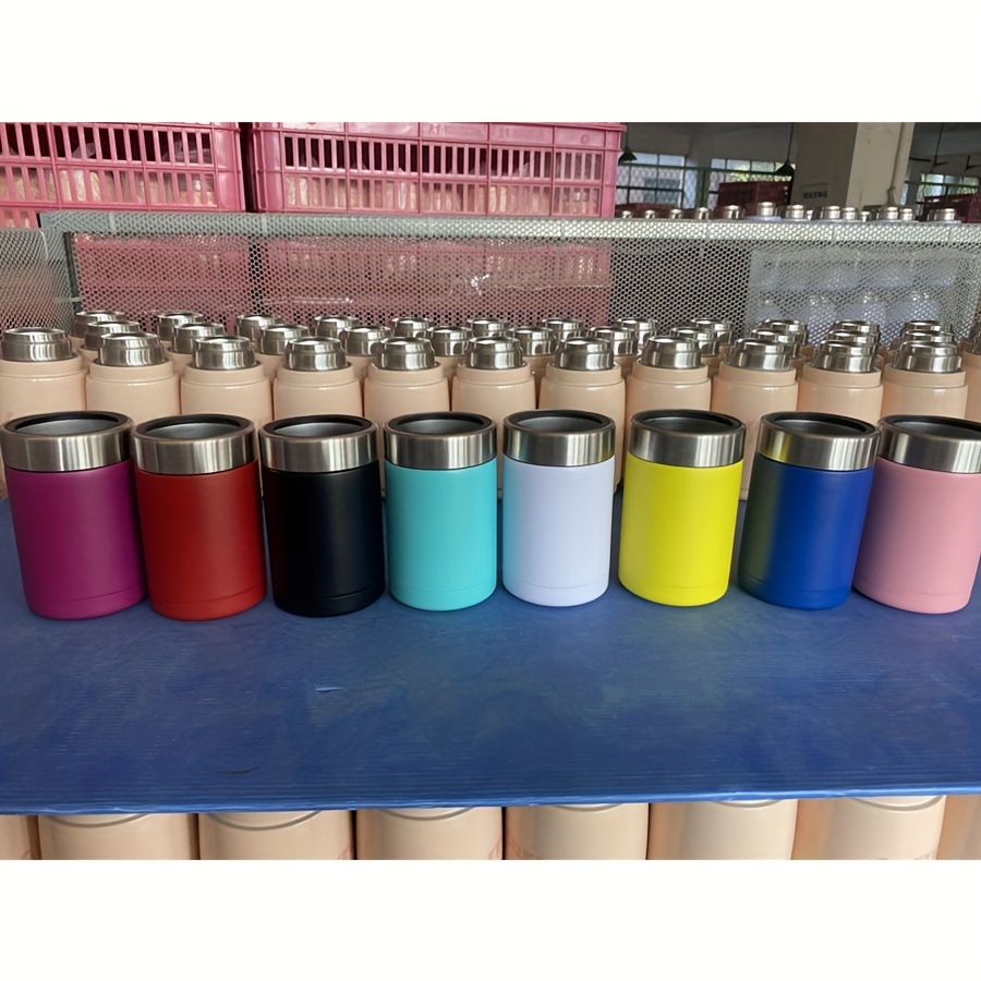 Enfriador de latas delgado de silicona – Coozies en forma de pared de  ladrillo para latas delgadas de 12 onzas de alto, manga delgada para  enfriar