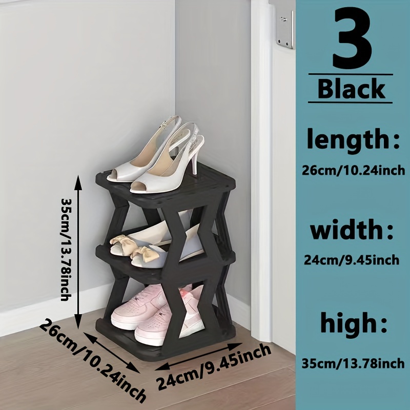 3 tier Shoe Rack For Shoes Sturdy Shoe Racks Expandable - Temu