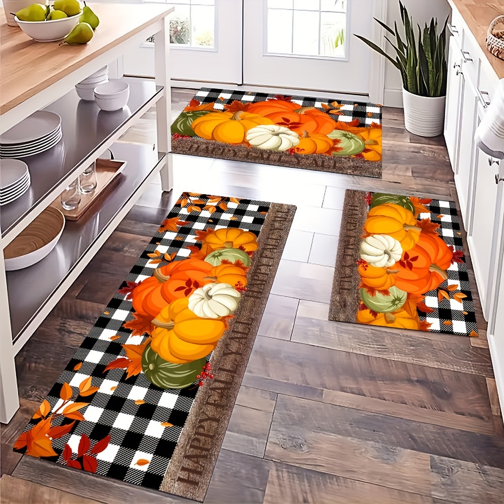 Alfombras de cocina con hierbas y especias para cocina, alfombra de baño,  alfombra de piso para puerta de piso, felpudo antideslizante, alfombra  suave