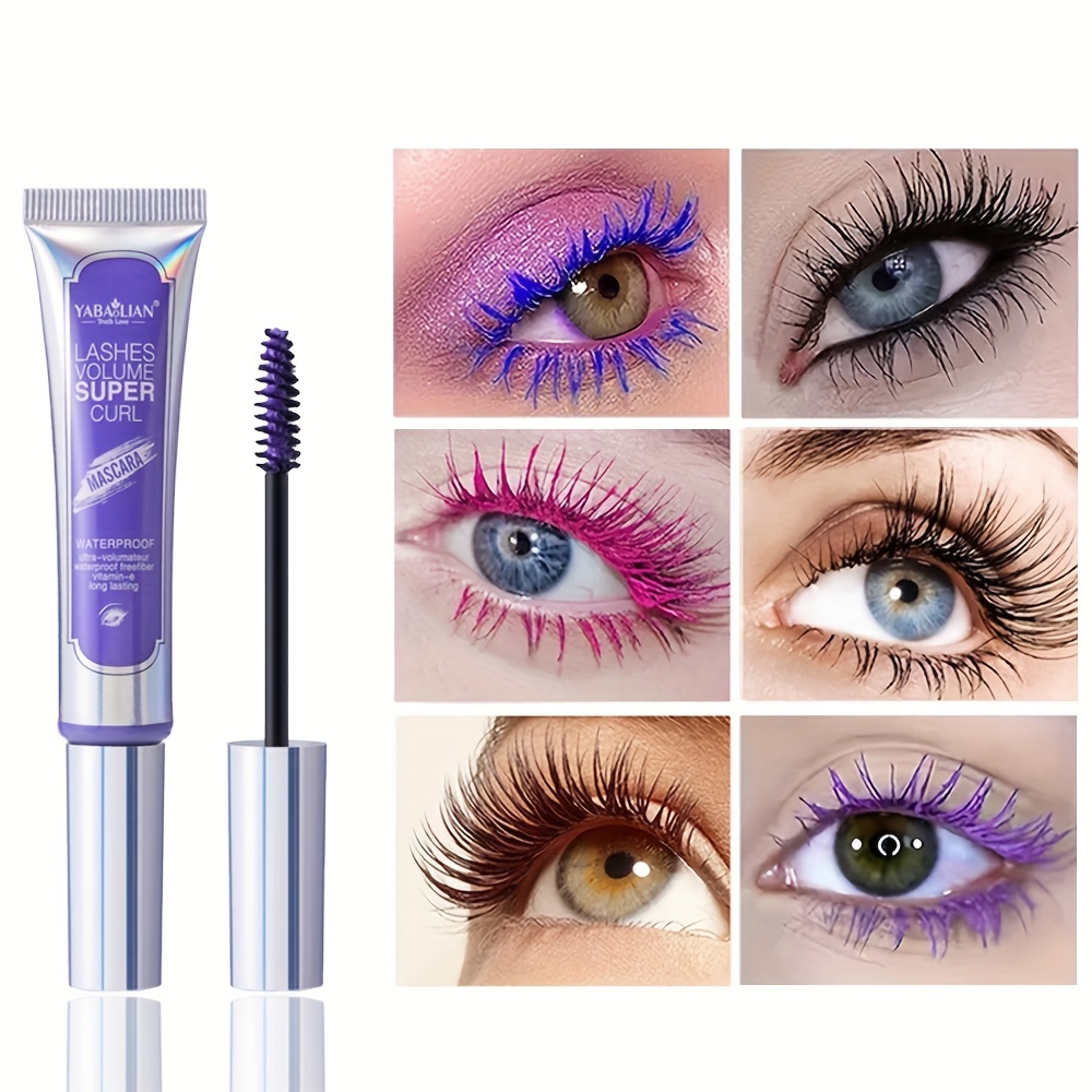 Mascara Long Thick Curling Mascara White Makeup Eyelashes - Temu