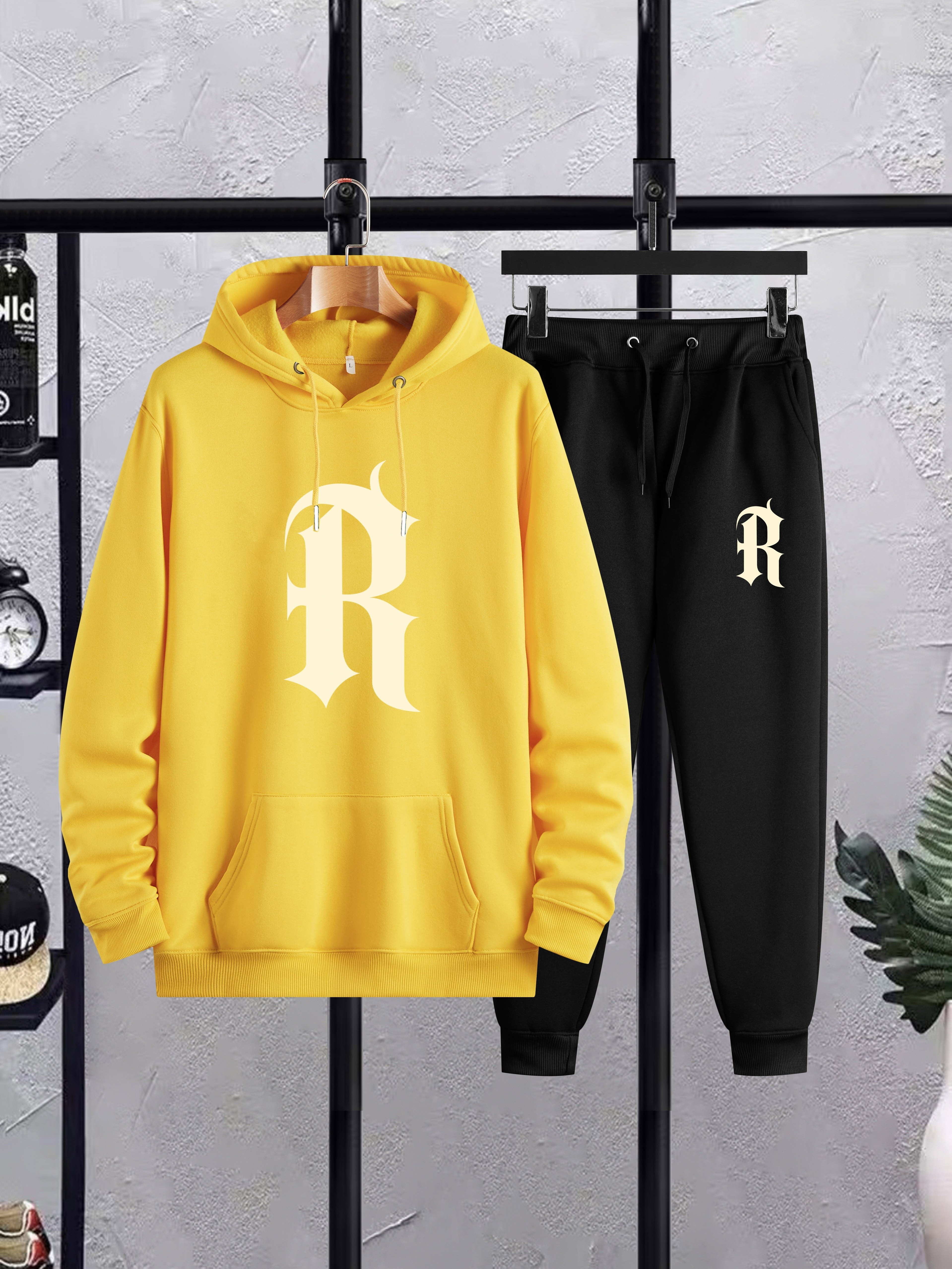 Women's Clothing - Big Logo Hoodie (Plus Size) - Yellow