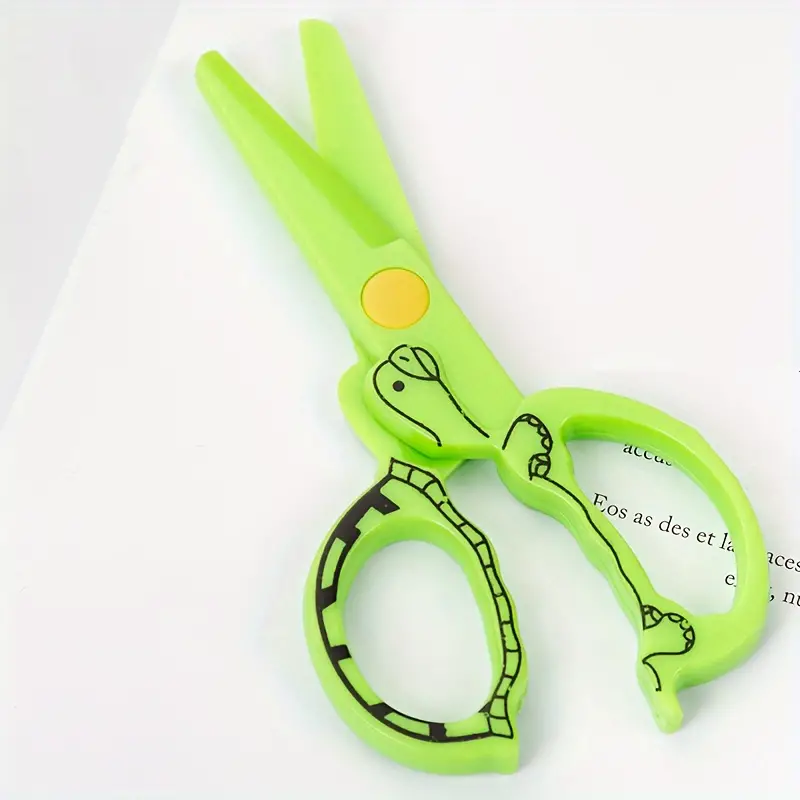 Tortoise All Plastic Safety Scissors Cute Art Scissors For - Temu