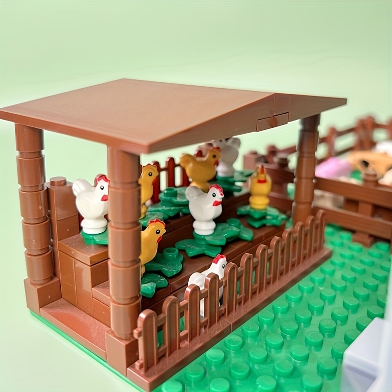 MOC Farm Animals Building Blocks City Set