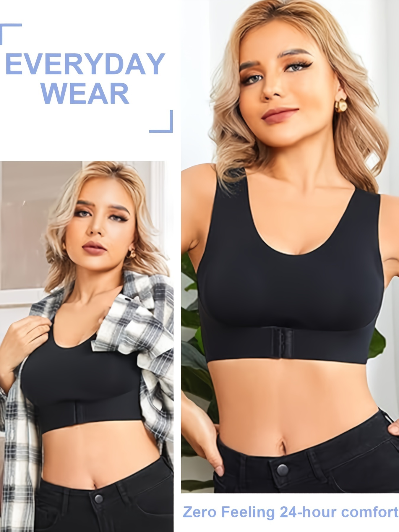 Feel Comfy Bra: Black