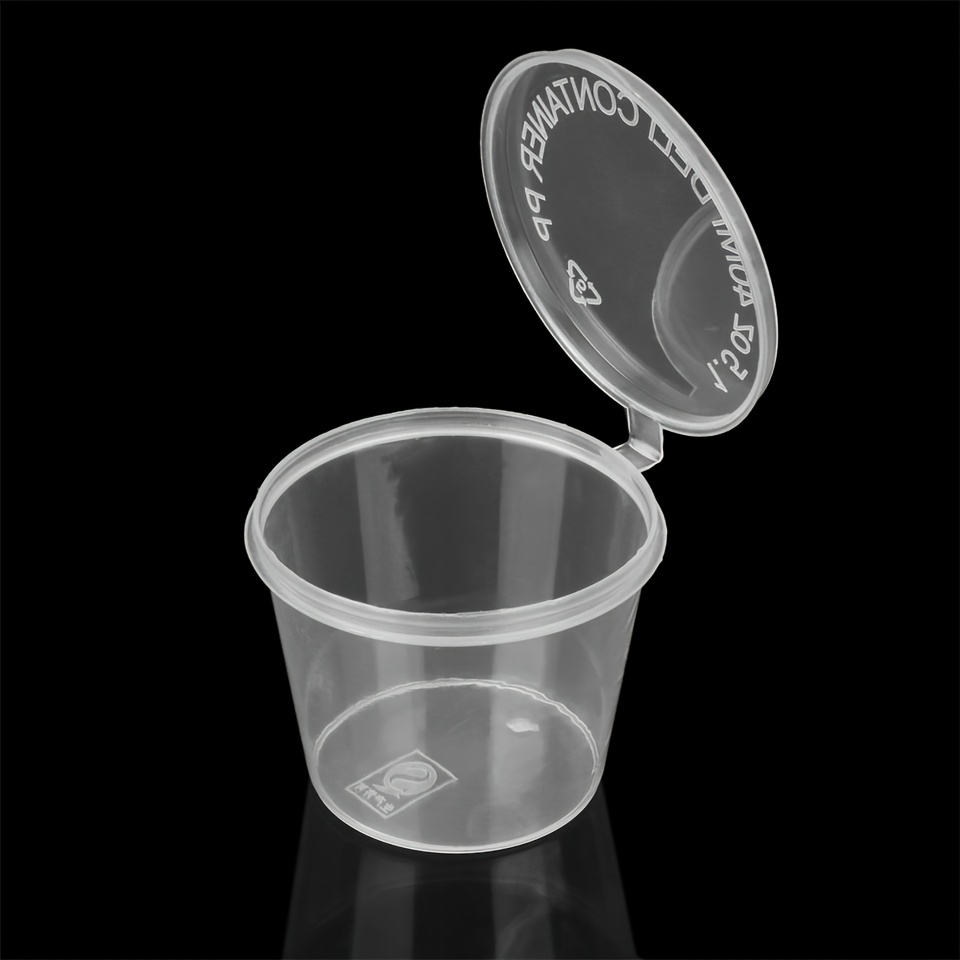 Storage Box Case Reusing Disposable Plastic Containers Sauce Cup