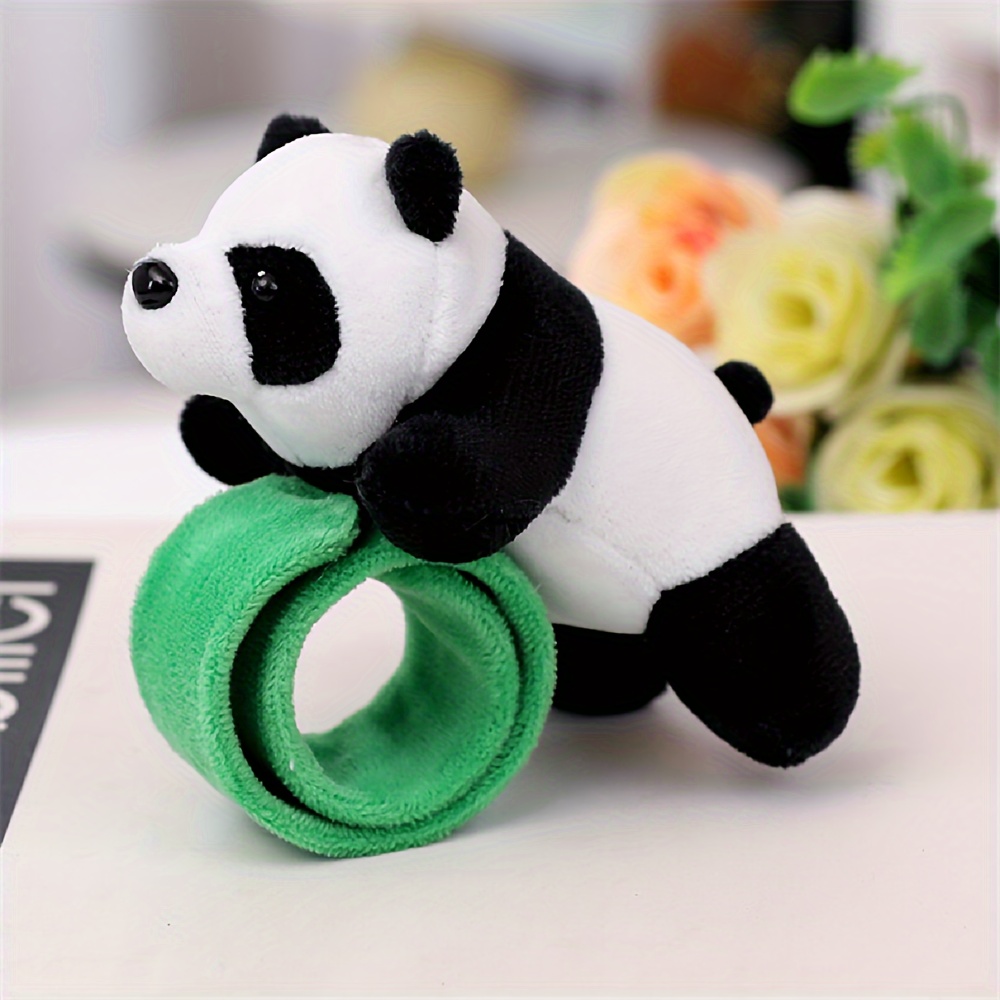 Panda Stuffed Animal Slap Bracelets, Cute Panda Plush Slap Bracelets